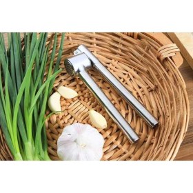 Resim Feyza Design Paslanmaz Çelik Sarımsak Ezici, Dayanıklı ve Pratik Mutfak Aleti 