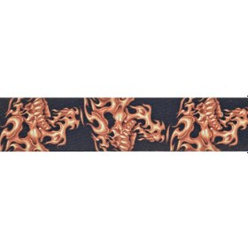Resim Planetwaves 50Lt01 Gitar Askısı 50Mm Dokuma Flamıng Skulls 