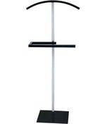 Resim Hitit Dekorasyon Polla Gümüş & Siyah Metal Dilsiz Uşak 45x26x115 Cm 