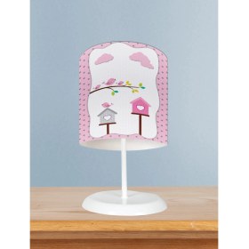 Resim Mekta Home Bebek ve Çocuk Odası Kukş Yuvalı Desenli Abajur 