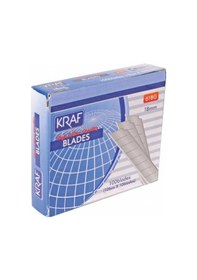 Resim Kraf Geniş Maket Bıçağı Yedeği 100 Adet Falçata Ucu 