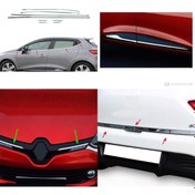 Resim Renault Clio 4 Krom 4Lü Set Cam.Kapı.Panjur.Bagaj Alt Cıtası 