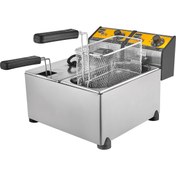 Resim Remta R92 3+3 Lt. Elektrikli Kapaklı Çift Hazneli Fritöz 