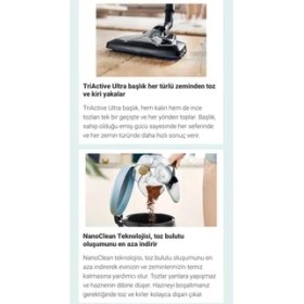 Resim Philips Marathon Super Güçlü Turbo Başlıklı Ultra Premium 899 Watt Toz Torbasız Süpürge 