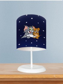 Resim Mekta Home Bebek Ve Çocuk Odası Tom Ve Jery Desenli Abajur 