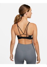 Resim Siyah - Beyaz Sporcu Sütyeni Dq5128-010 W Nk Df Indy Logo Bra 6m Siyah 