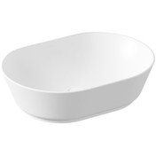 Resim VitrA Geo 7427b001-0016 Geo Oval Çanak Lavabo, 55 Cm, Mat Beyaz 
