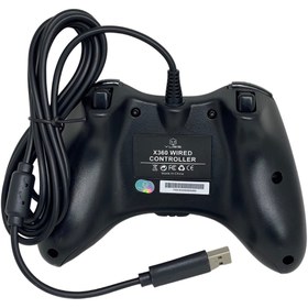 Resim YUES Xbox 360 Kablolu Oyun Kolu - USB, Çift Titreşim, Ergonomik Gamepad 