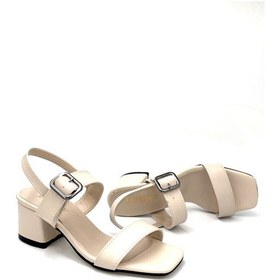 Resim Kindep Desniy Topuklu Kadın Sandalet Bej Bej 