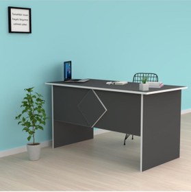 Resim Kenzlife ofis masası masako 075*130*80 gri bilgisayar çalışma büro 