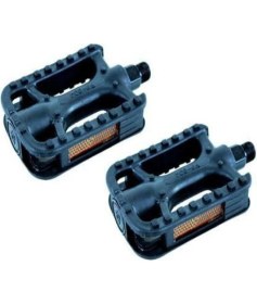 Resim Motobisikletim Feımın FP-804 Mtb Bisiklet Pedal Bilyalı Siyah Reflektörlü [takım] 