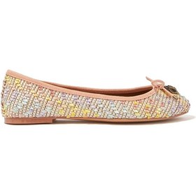 Resim Kurt Geiger Eagle Raffia Balerin Ayakkabılar Babet Bej 39 