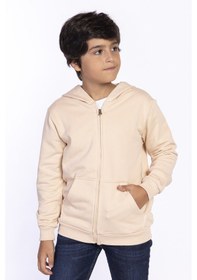 Resim Toontoy Kız Ve Erkek Çocuk Kanguru Cepli Hırka Gri 