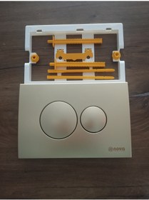 Resim fixora gömme rezervuar kumanda paneli basma butonu gold altın renk 