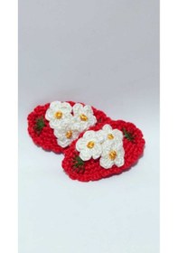 Resim Handmade Tasarım Hediyelik Amigurumi Yeni Trend Işlemeli 2'li Toka Seti Kırmızı Tek Ebat Çok Renkli Kırmızı 