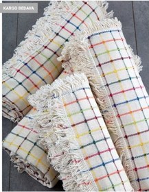 Resim Pamuklu Buldan Işi Çekyat-Koltuk Örtüsü 180x220 