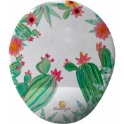 Resim Flipped Kaktüs Bahçesi Bilek Destekli Tasarım Mouse Pad 