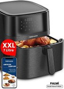Resim Goldmaster Palmi Sıcak Tutma Özellikli 7 L Geniş XXL Dokunmatik 10 Ön Ayarlı Airfryer Sıcak Hava Fritözü 