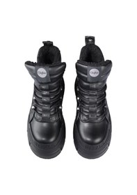 Resim Oxford Klasik Kadın 1622608 Buffalo Gospher Hıke Mıd Pad - Vegan Nappa- Black Siyah 