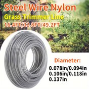 Resim Çelik Tel Çim Priz Line 2.0-3.5 Çap, 5-15m Uzunluk Çelik Tel Çim Priz Line Harness, Evrensel Yakıt Çim Biçme Makinesi Line Harness 