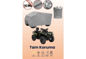 Resim Dokaca Gri Can-Am Outlander Max Xt 570 Atv Brandası, Atv Koruyucu Örtüsü 