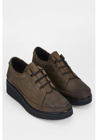 Resim Tamer Tanca Kadın Hakiki Deri Yeşil Casual Ayakkabı 824 1054 Bn Ayk Sk23/24 Hakı Nbk Yeşil 