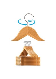 Resim Ceket Elbise Askısı Ahşap Gömlek Tişört Elbise Askısı 10 Adet Diğer 