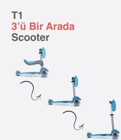 Resim Smartrike T1 3 Ü 1 Arada Oturaklı Ve Çantalı Çocuk Scooterı 15 Ay - 5 Yaş 001 