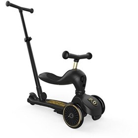 Resim Scoot and Ride Push and Go Ebeveyn Kontrollü Limited Edition Siyah-Altın Çocuk Scooter 240527-00089 