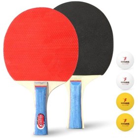 Resim Yifomall Profesyonel Masa Tenisi Raket Seti - 2 Raket + 4 Top İle Yüksek Performans 