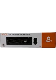 Resim Qpart W100 2.4 Ghz Kablosuz Klavye & Mouse Set 