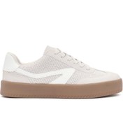 Resim Derimod Kadın Bej Bağcıklı Kalın Tabanlı Sneaker 25SFD430514 