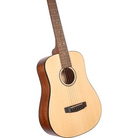 Resim Cort AD MINI OPW Akustik Gitar | 3/4 Ölçek Çantalı - Walnut 