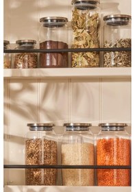 Resim Bormio Metal Kapaklı 3'lü Cam Kavanoz Seti 900 Ml Seffaf Şeffaf 