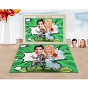 Resim Bk Gift Kişiye Özel Evleniyoruz Karikatürlü 1000 Parça Profesyonel Puzzle-3 