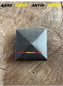 Resim Oksit Pirinç Kare Antik Kabara Raptiye Koltuk Çivisi 5.5 Cm 1 Ade 