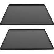 Resim Luminnaly Buzdolabı Zemin Koruyucu, Mini Buzdolabı Silikon Mat, Buzdolabı Alt Matı, Çamaşır Makinesi ve Kurutma Makinesi Için Çamaşır Koruyucu, Damlama Tepsisi Siyah (Yurt Dışından) 