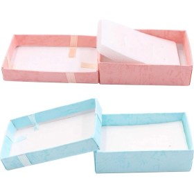 Resim Tialating Kağıt Takı Hediye Kutusu-32 x Kağıt Takı Hediye Kutuları-Pembe ve Gök Mavisi (Yurt Dışından) 