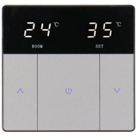 Resim GÜMRÜK BEY Wengart WG-S808 LED Ekranlı, Dokunmatik Tuşlu, Elektrikli Yerden Isıtma Termostatı 