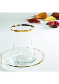 Resim Raklee Avantgarde Gold 12 Parça Çay Seti - 150 Ml Renkli 
