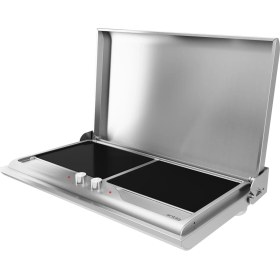 Resim Antiq Savor Serisi Düz - Düz Camlı Inox Elektrikli Barbekü 
