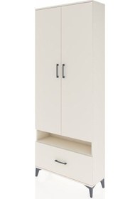 Resim Arges Dolap 3 Raflı Tek Çekmeceli Tek Askılı 88x30x221 Aytaşı... Aytaşı 