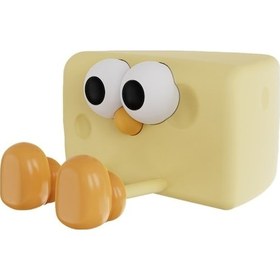 Resim Dancemonkey Cbtx L54 Dokunmatik Gece Lambası, Yatak Odası Dekorasyon, Usb Şarjlı Led Işık, Sevimli Peynir Tasarımı Diğer 