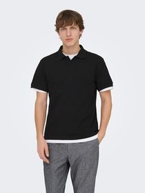 Resim Only & Sons Ben Erkek Siyah Polo Tişört (22035825-B) 