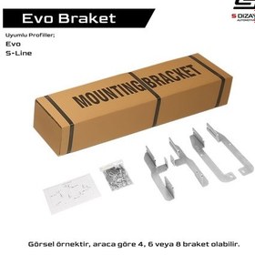 Resim Mitsubishi L200 5 Makyajlı Evo Braket Seti 203 Cm Etekli 2019-2023 