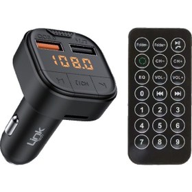 Resim Linktech Gr15 18w Pd + Qc3.0 Led Ekranlı Fm Transmitter 