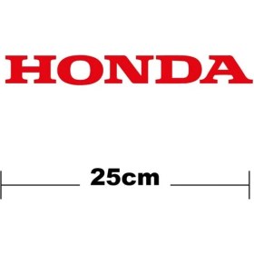 Resim Honda Logo Yazı Sticker Etiket Tek Renk 