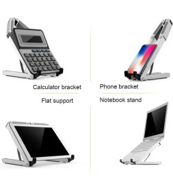 Resim N1 Metal Macbook Notebook Kitap Okuma Standı Katlanabilir 