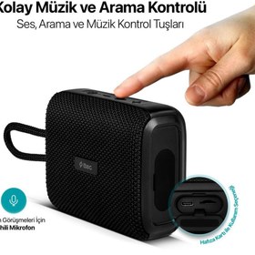 Resim Ttec Bt5.1v Ipx6 Su Geçirmez Çift Sürücülü Taşınabilir Kablosuz Hoparlör Speaker, Askılıklı Mikforon 