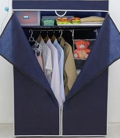Resim BASİC PORTATİF BEZ DOLAP - LACİVERT 